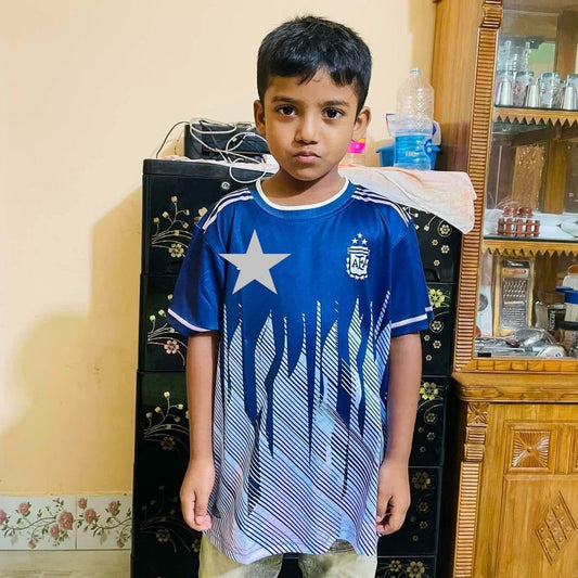 ARGENTINA AWAY FULL BODY PRINT KIDS JERSEY