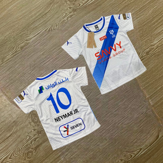 AL-HILAL WHITE  FULL BODY PRINT KIDS JERSEY
