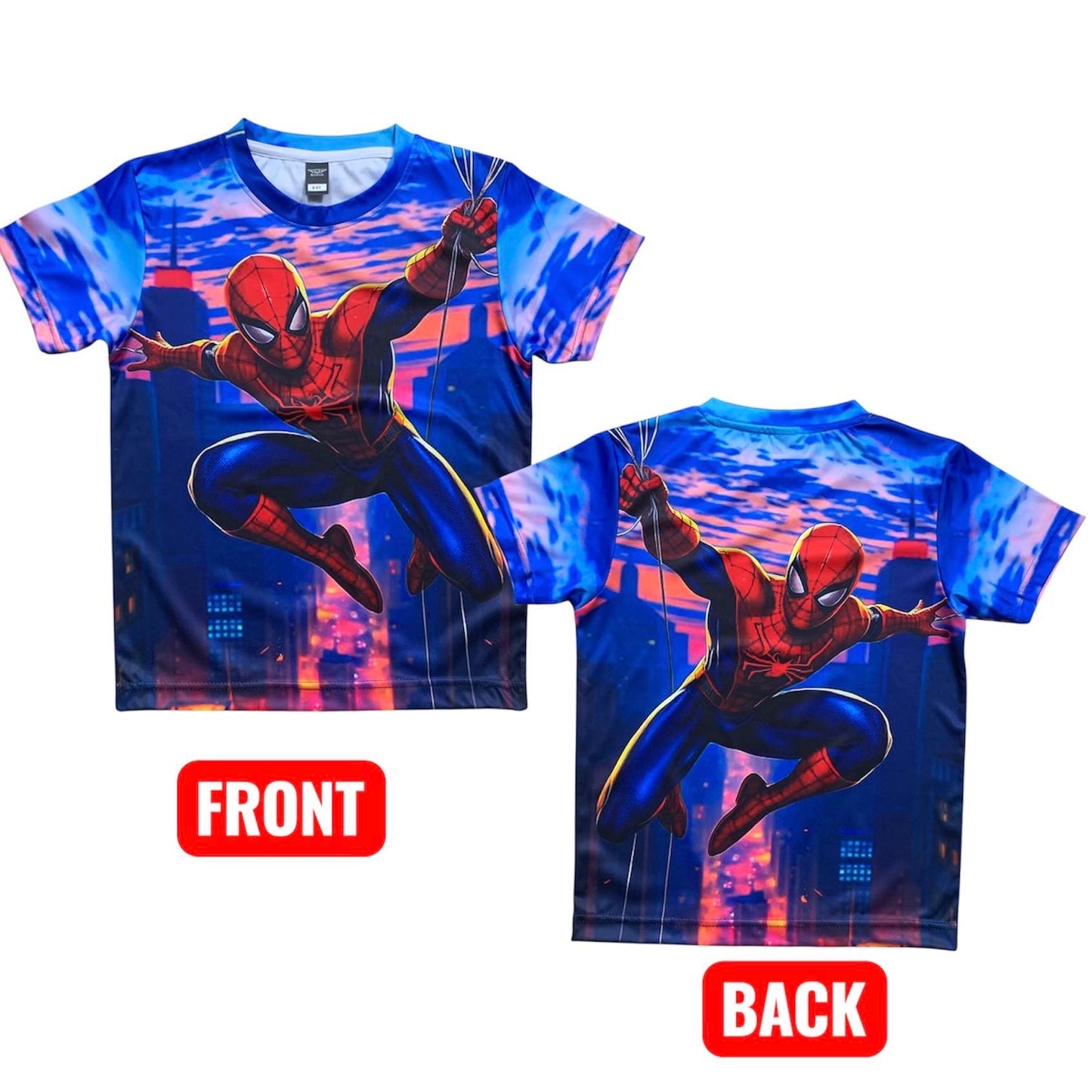 SPIDER-MAN 3D PRINT T-SHIRT FOR KIDS (FULL BODY PRINT)