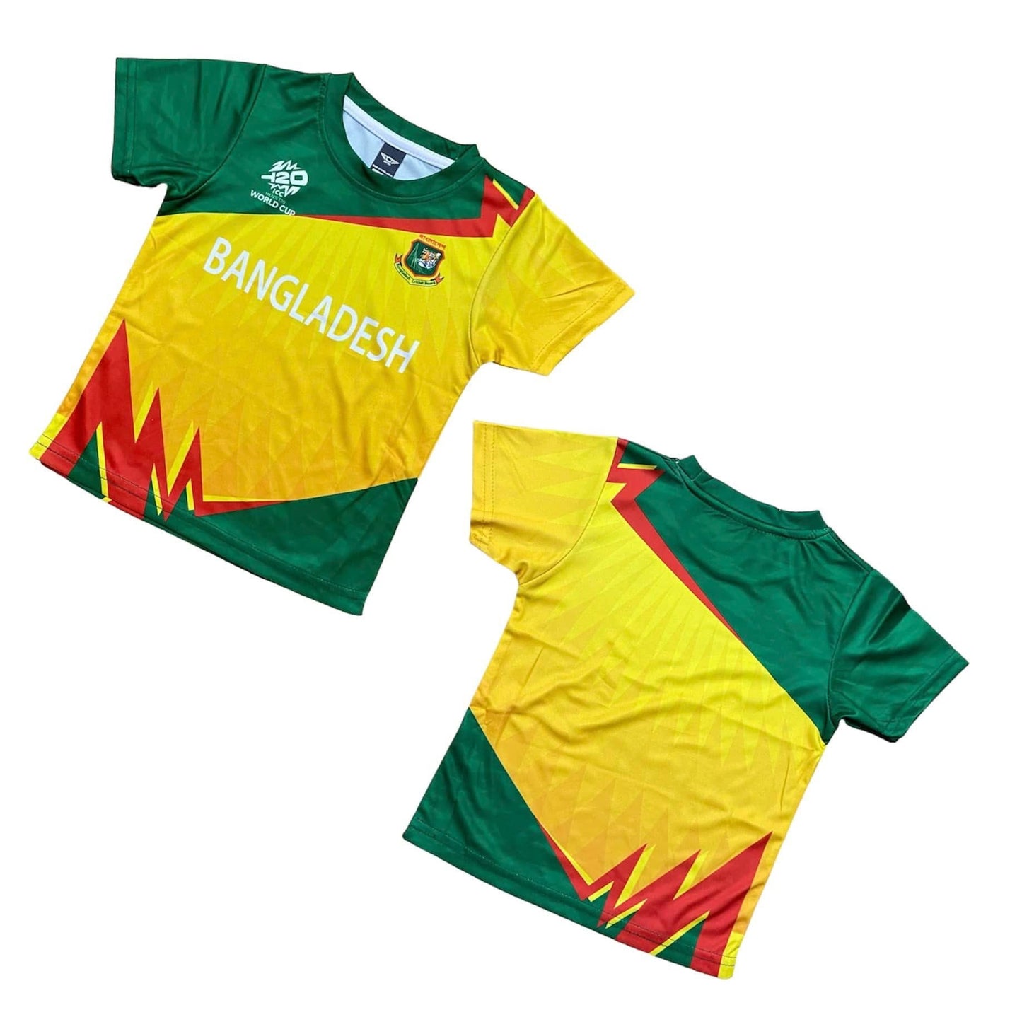 BANGLADESH CRICKET PRACTISE FULL BODY SUBLIMATION PRINT WHITE KIDS JERSEY