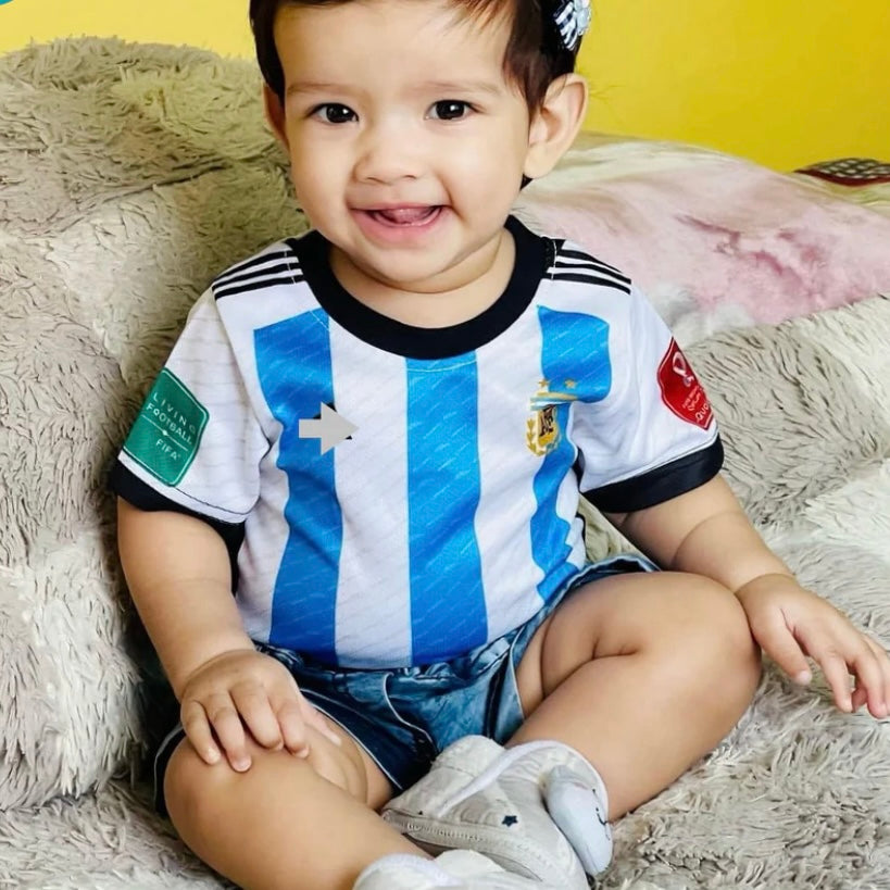 ARGENTINA WORLD CUP FULL BODY PRINT KIDS JERSEY