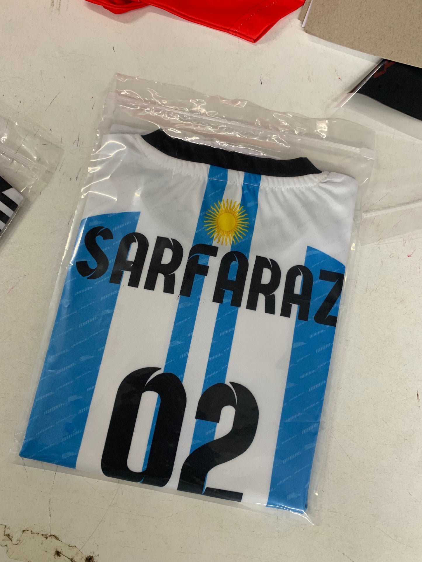ARGENTINA WORLD CUP FULL BODY PRINT KIDS JERSEY