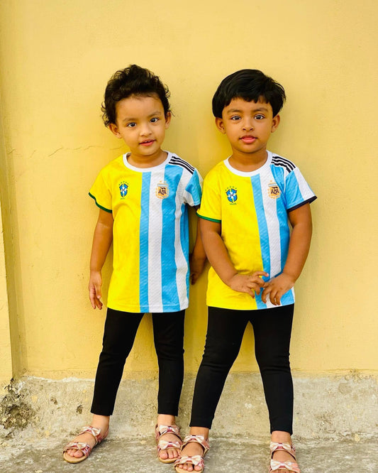 BRAZINTINA MIXED  FULL BODY PRINT KIDS JERSEY