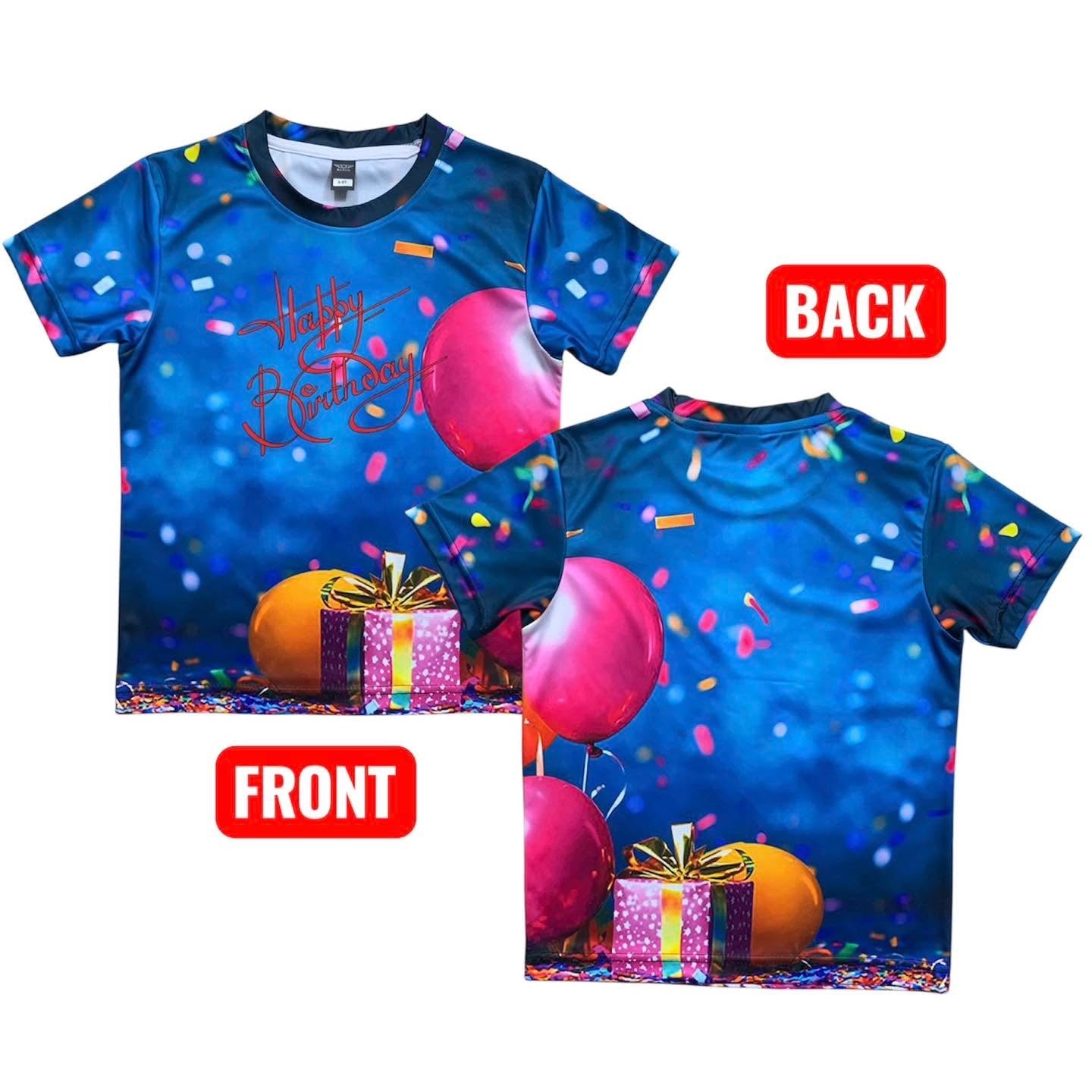HAPPY BIRTHDAY T-SHIRT FOR KIDS (FULL BODY PRINT)