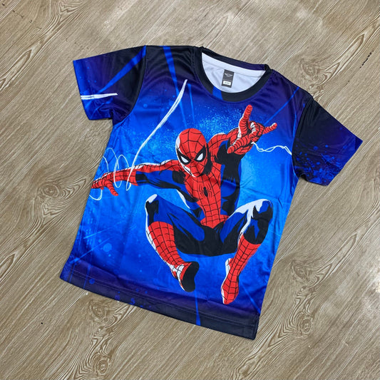 প্রিমিয়াম কোয়ালিটি ফুল বডি প্রিন্ট স্পাইডারম্যান টি-শার্ট