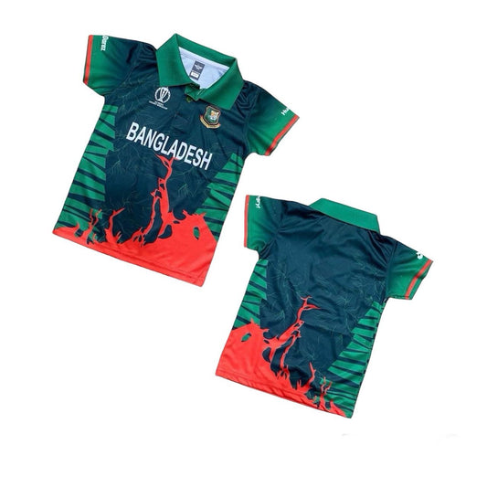 BANGLADESH  FULL BODY SUBLIMATION PRINT KIDS POLO JERSEY