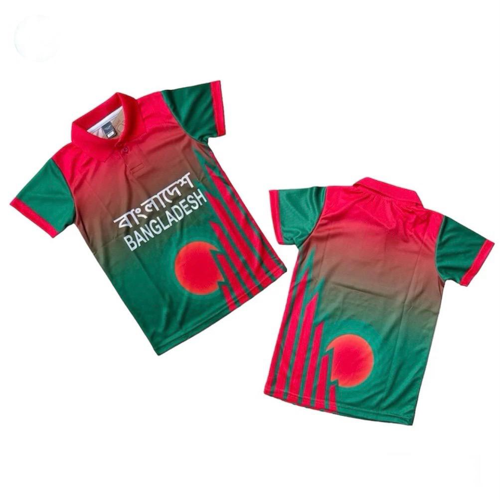 BANGLADESH FULL BODY SUBLIMATION PRINT KIDS POLO JERSEY