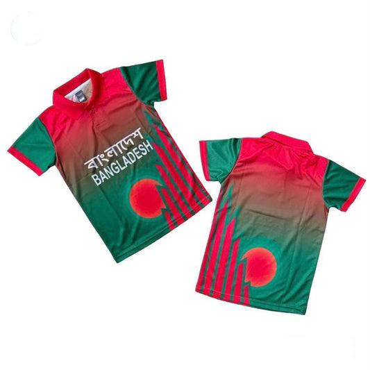 BANGLADESH FULL BODY SUBLIMATION PRINT KIDS POLO JERSEY
